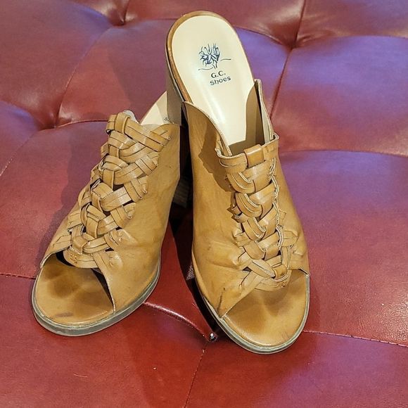 G.C. Shoes Shoes Sz75 Gc Shoes Open Mule Heel Poshmark